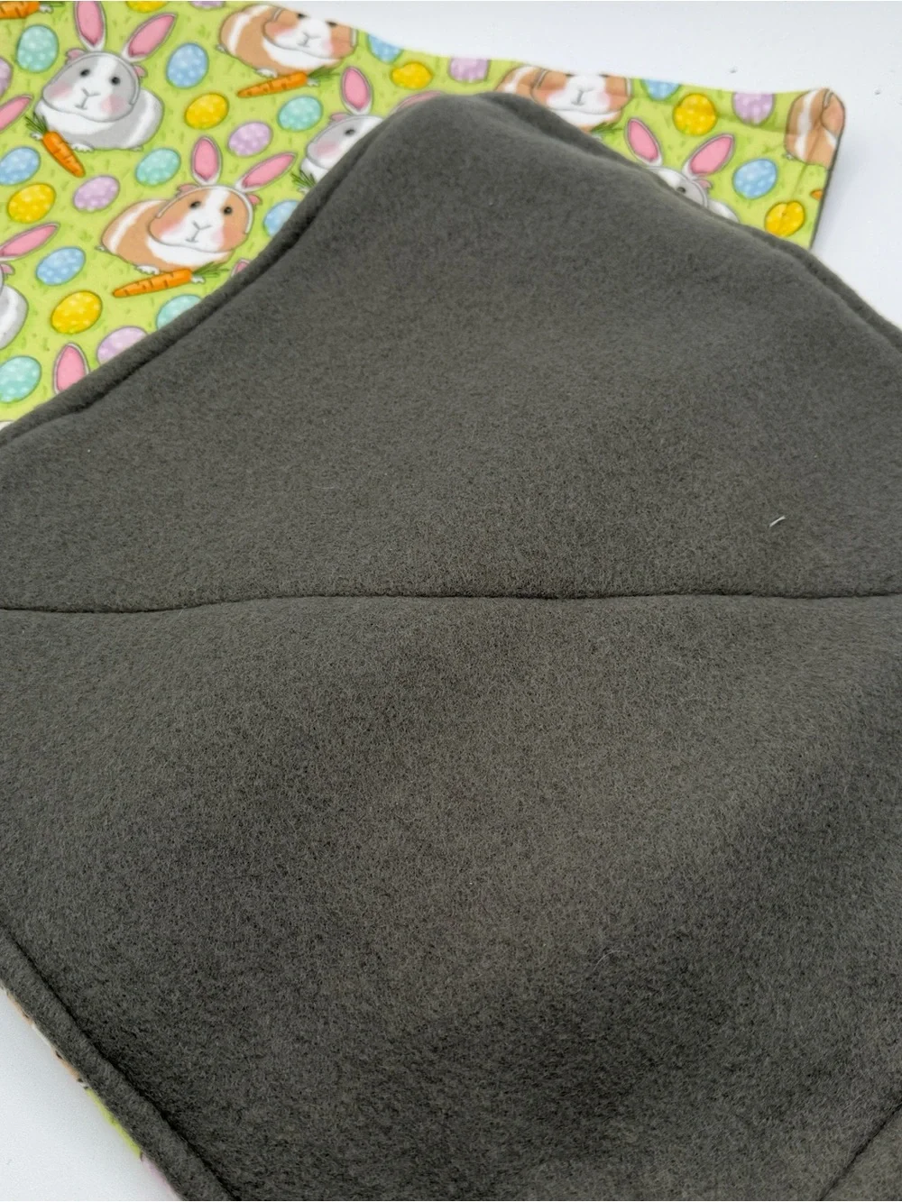 Guinea Pig P Piddle Pads Reversible Fleece 12” Pair Lot 2 Rabbits Easter Bunny